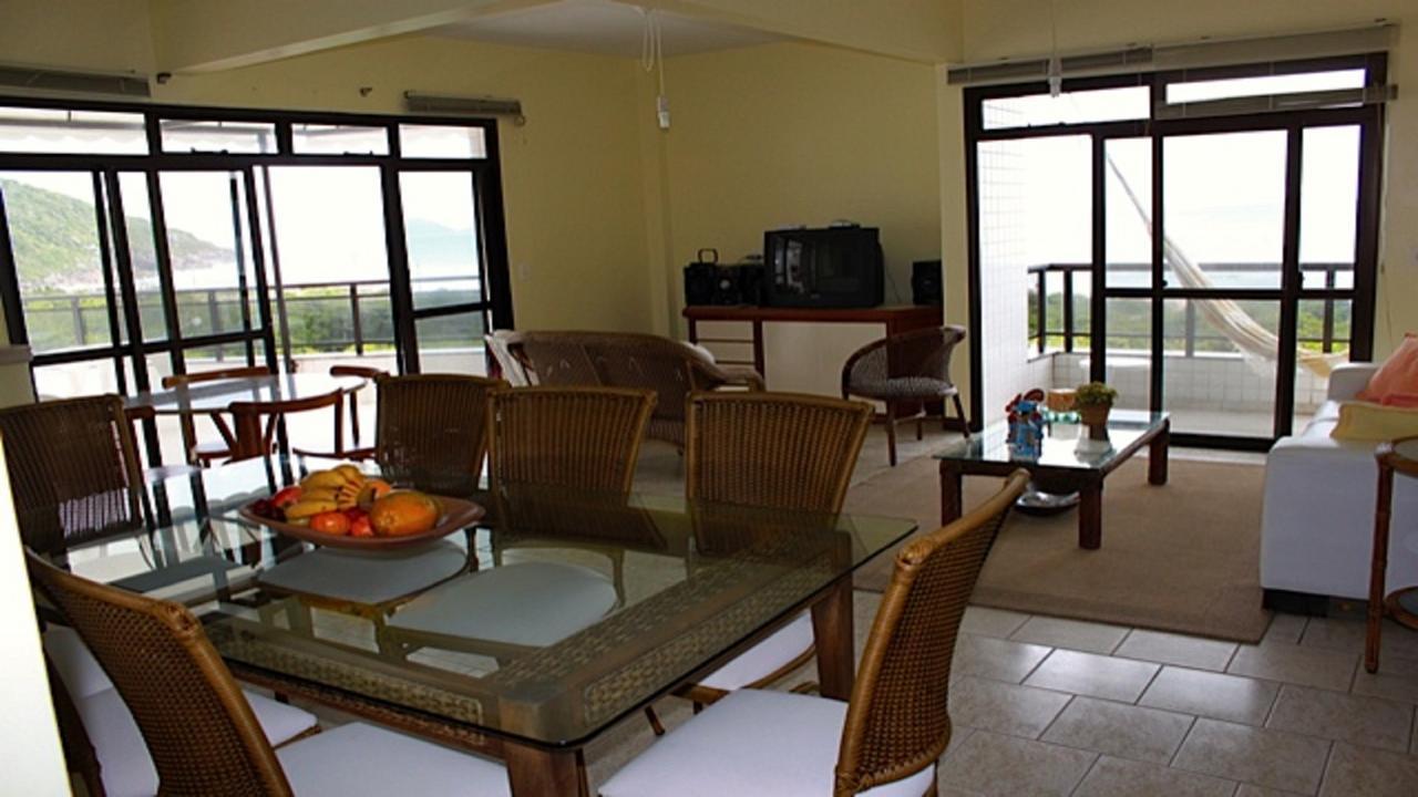 Appartamento Linda Cobertura Frente Mar Com Piscina Privativa E Pe Na Areia! Florianópolis Esterno foto