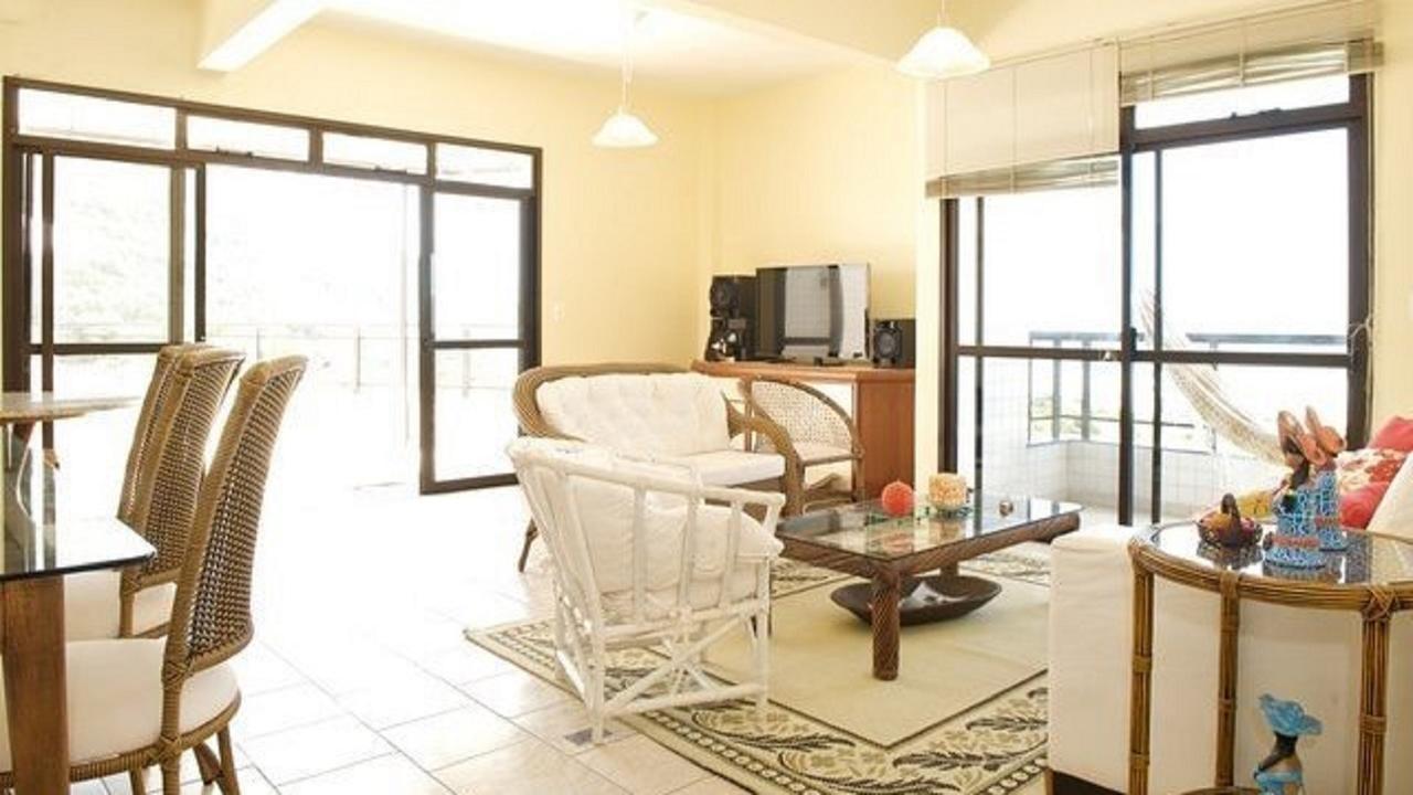 Appartamento Linda Cobertura Frente Mar Com Piscina Privativa E Pe Na Areia! Florianópolis Esterno foto