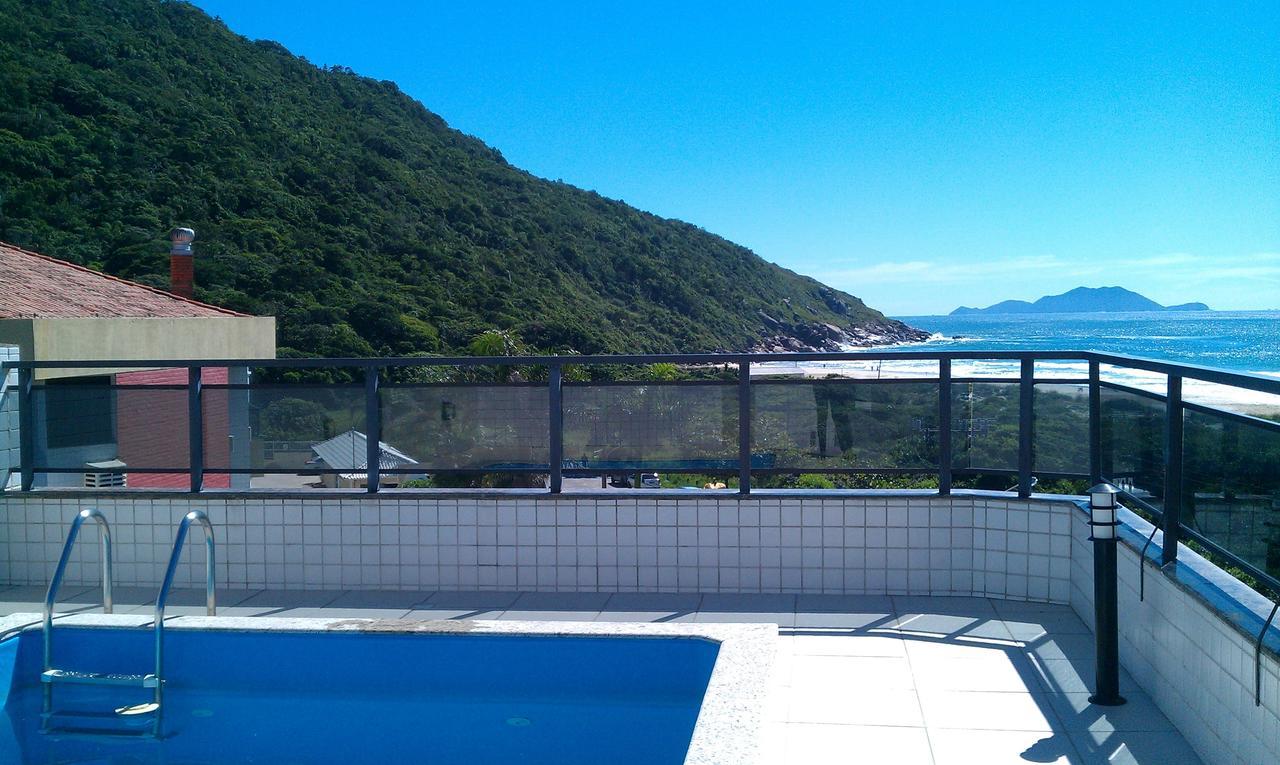 Appartamento Linda Cobertura Frente Mar Com Piscina Privativa E Pe Na Areia! Florianópolis Esterno foto